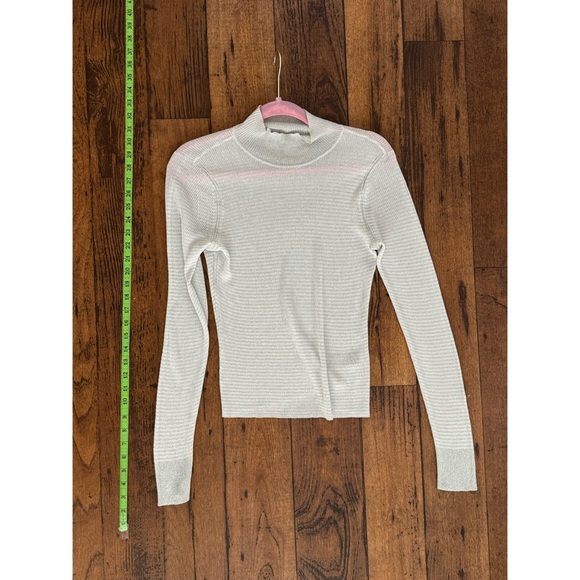 Sheer Metallic Long Sleeve Shirt - Picture 3 of 5